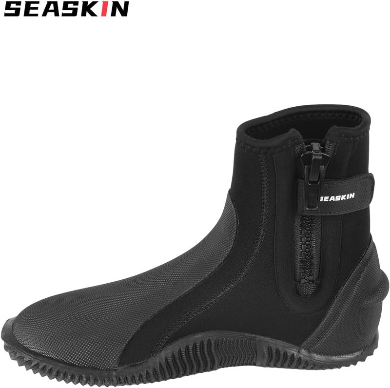 Seaskin 3mm Neoprene Diving Boots Mens Womens, Anti-Slip Rubber Sole Wetsuit Boots for Water Sports - Image 5